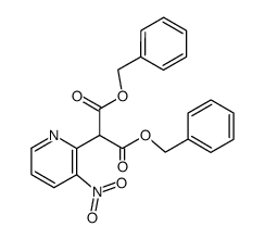 2-bis(benzyloxycarbonyl)methyl-3-nitropyridine结构式