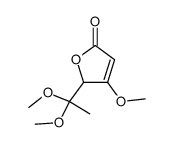 methyl 5-(1,1-dimethoxyethyl)tetronate Structure
