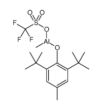 Aluminum, [2,6-bis(1,1-dimethylethyl)-4-methylphenolato]methyl(1,1,1-trifluoromethanesulfonato-κO) Structure