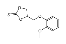 4-[(2-methoxyphenoxy)methyl]-1,3-dioxolane-2-thione结构式
