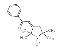 2,2,5,5-tetramethyl-4-phenacetyliden imidazolidine-1-oxyl free radical structure