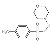 4-(4-methylphenyl)sulfonyldisulfanylmorpholine结构式