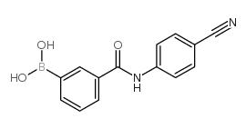 [3-[(4-cyanophenyl)carbamoyl]phenyl]boronic acid Structure