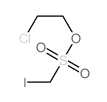 1-chloro-2-(iodomethylsulfonyloxy)ethane结构式