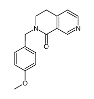 2-(4-methoxybenzyl)-3,4-dihydro-2,7-naphthyridin-1(2H)-one结构式