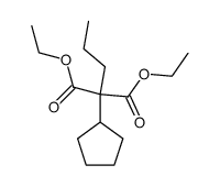 cyclopentyl-propyl-malonic acid diethyl ester Structure