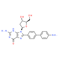 N-(deoxyguanosin-8-yl)-4-aminobiphenyl结构式