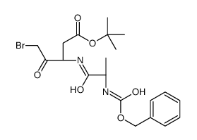 Pentanoic acid, 5-bromo-4-oxo-3-[[(2S)-1-oxo-2-[[(phenylmethoxy)carbonyl]amino]propyl]amino]-, 1,1-dimethylethyl ester, (3S)-结构式