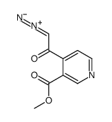 2-diazonio-1-(3-methoxycarbonylpyridin-4-yl)ethenolate结构式