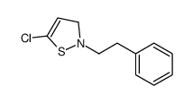 5-chloro-2-(2-phenylethyl)-3H-1,2-thiazole结构式