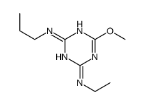 4-N-ethyl-6-methoxy-2-N-propyl-1,3,5-triazine-2,4-diamine结构式