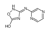 3-(pyrazin-2-ylamino)-2H-1,2,4-oxadiazol-5-one结构式