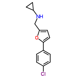 N-{[5-(4-Chlorophenyl)-2-furyl]methyl}cyclopropanamine Structure
