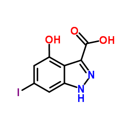 4-Hydroxy-6-iodo-1H-indazole-3-carboxylic acid Structure