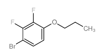 1-溴-2,3-二氟-4-丙氧基苯结构式