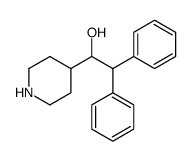2,2-Diphenyl-1-(4-piperidinyl)ethanol Structure