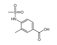 3-甲基-4-[(甲基磺酰基)氨基]苯甲酸结构式