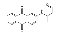 3-[(9,10-dioxoanthracen-2-yl)amino]butanal Structure