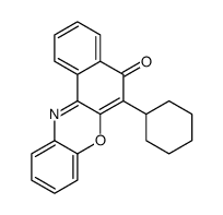 6-cyclohexylbenzo[a]phenoxazin-5-one结构式
