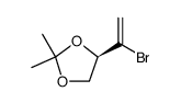 1,3-Dioxolane, 4-(1-bromoethenyl)-2,2-dimethyl-, (4R) Structure