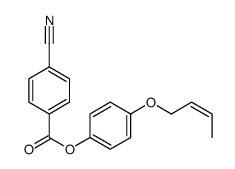 (4-but-2-enoxyphenyl) 4-cyanobenzoate Structure