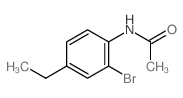 N-(2-bromo-4-ethyl-phenyl)acetamide结构式