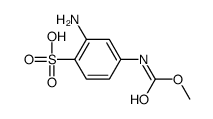 2-氨基-4-[(甲氧基羰基)氨基]-苯磺酸结构式