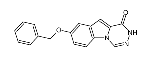 7-Benzyloxy-1,2-dihydropyridazino(4,5-a)indol-1-one结构式