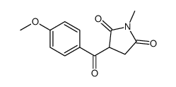 3-(4-methoxybenzoyl)-1-methylpyrrolidine-2,5-dione Structure