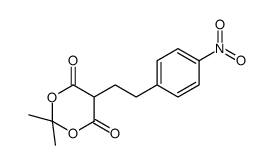 2,2-dimethyl-5-[2-(4-nitrophenyl)ethyl]-1,3-dioxane-4,6-dione Structure