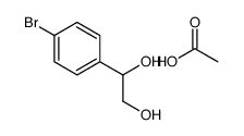 acetic acid,1-(4-bromophenyl)ethane-1,2-diol结构式