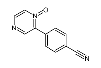 4-(1-oxidopyrazin-1-ium-2-yl)benzonitrile结构式