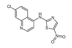 N-(7-chloroquinolin-4-yl)-5-nitro-1,3-thiazol-2-amine结构式