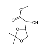 3,4-O-异亚丙基-L-苏糖酸甲酯结构式