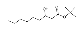 3-hydroxy-nonanoic acid tert-butyl ester Structure