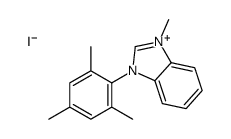 1-methyl-3-(2,4,6-trimethylphenyl)benzimidazol-1-ium,iodide Structure