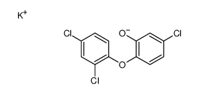 potassium 5-chloro-2-(2,4-dichlorophenoxy)phenolate结构式