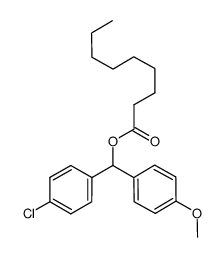 (4-chlorophenyl)(4-methoxyphenyl)methyl nonanoate Structure