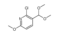 2-chloro-3-(dimethoxymethyl)-6-methoxypyridine Structure
