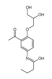 N-[3-Acetyl-4-(2,3-dihydroxypropoxy)phenyl]butanamide Structure