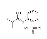 2-methyl-N-(5-methyl-2-sulfamoylphenyl)propanamide结构式