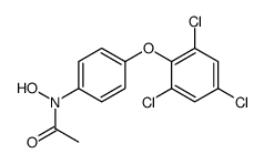 N-hydroxy-N-[4-(2,4,6-trichlorophenoxy)phenyl]acetamide结构式