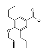 Methyl 4-allyloxy-3,5-dipropylbenzoate结构式