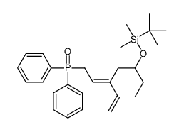tert-Butyl-{3-[2-(diphenyl-phosphinoyl)-ethylidene]-4-methylene-cyclohexyloxy}-dimethyl-silane structure
