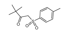 1-(4-甲苯磺酰基)-3,3-二甲基-2-丁酮结构式
