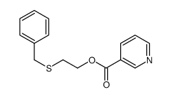 2-benzylsulfanylethyl pyridine-3-carboxylate Structure