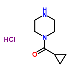 N-环丙甲酰基哌嗪盐酸盐结构式