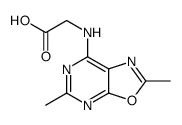 2-[(2,5-dimethyl-[1,3]oxazolo[5,4-d]pyrimidin-7-yl)amino]acetic acid结构式