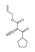 3-Cyclopentyl-2-diazo-3-oxo-propionic acid allyl ester Structure