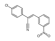 (Z)-2-(4-chlorophenyl)-3-(3-nitrophenyl)prop-2-enenitrile结构式
